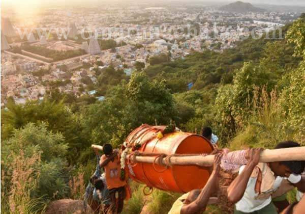 Karthigai Deepam Festival 2019 – Kopparai lifted to hills