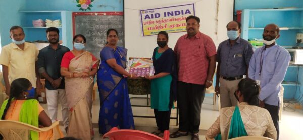 A function on the occasion of distribution of learning kits to self-initiated citizens by the service provider ‘AID INDIA’!