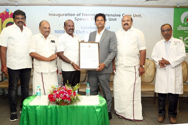 TN Health Minister Inaugurates Neonatal ICU and Speech Therapy Centre at Meenakshi Hospital, Thanjavur